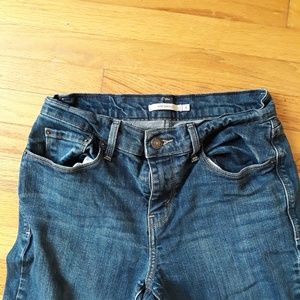 Levi's 515 medium wash bootcut raw hem